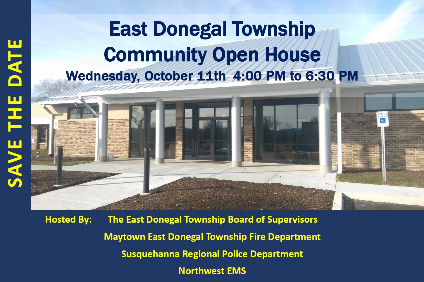 East Donegal Township » SAVE THE DATE Community Open House, October